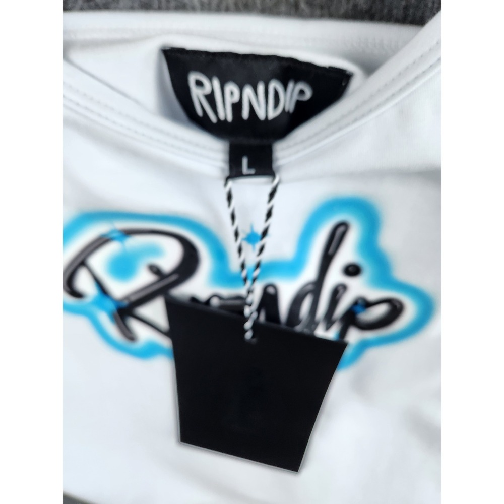 RIPNDIP In Loving Memory Cami Tank White Blue Graphic Print Size L - Picture 4 of 8